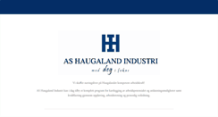 Desktop Screenshot of haugaland-industri.no