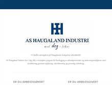 Tablet Screenshot of haugaland-industri.no